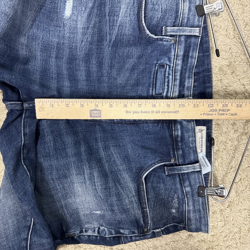 G-Star Raw D Staq 3D Slim Jeans Men's 38x34 Distressed Denim Streetwear Hip-Hop - Picture 12 of 16